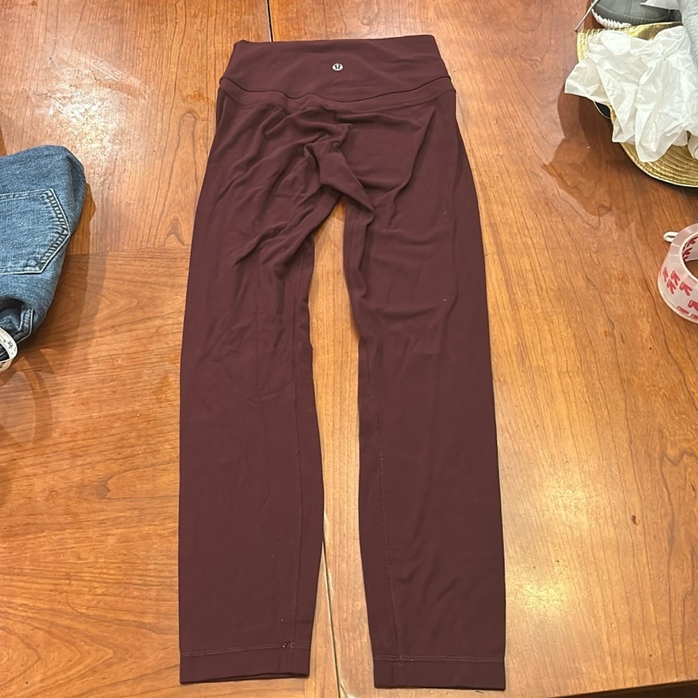 Lululemon align leggings size 2 in maroon
